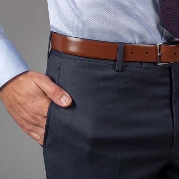 NWT Paul Betenly Super 120's Vantage Wool Slim Fit Dress Pant - Picture 2 of 11